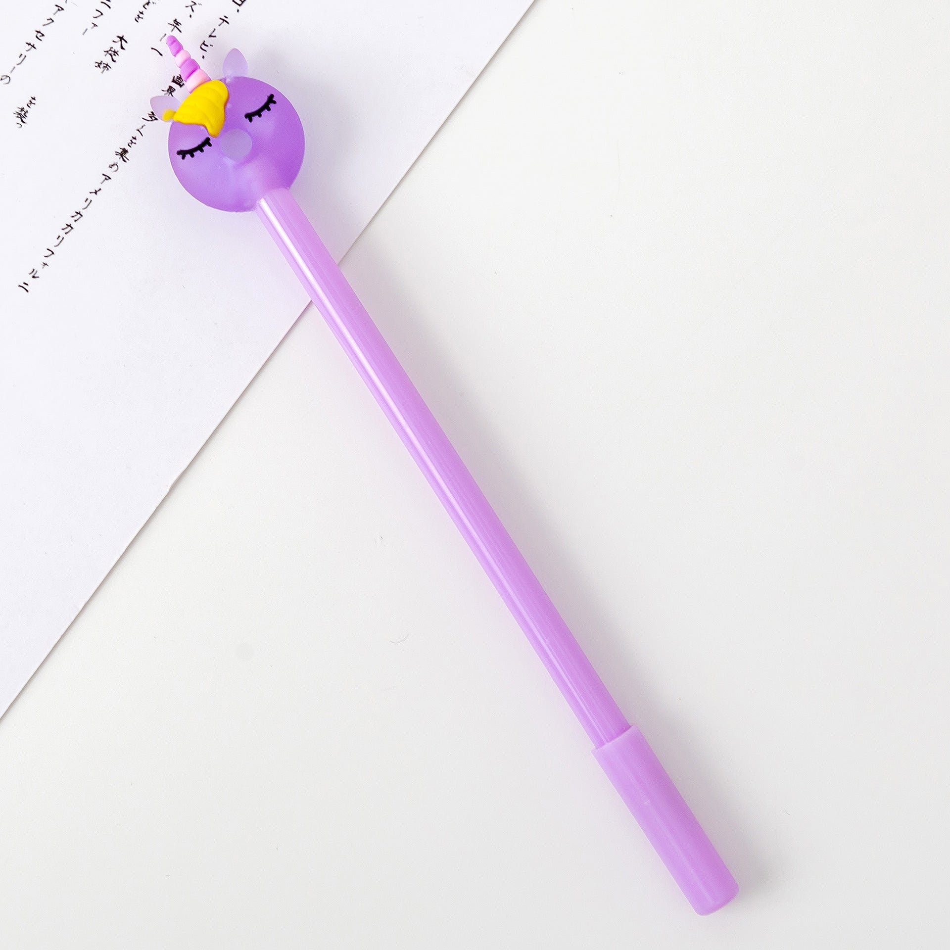Wholesale Donut Unicorn Plastic Rollerball Pen